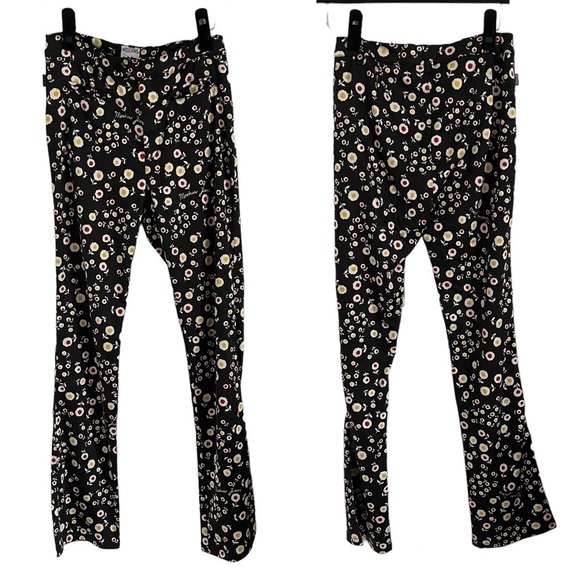 VINTAGE 80s MOSCHINO Floral Print Spell Out Pants - Picture 5 of 15
